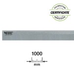 Retteskinne 1000x40x8 mm i stål DIN 874 Grad 2 (Inkl. Certifikat)